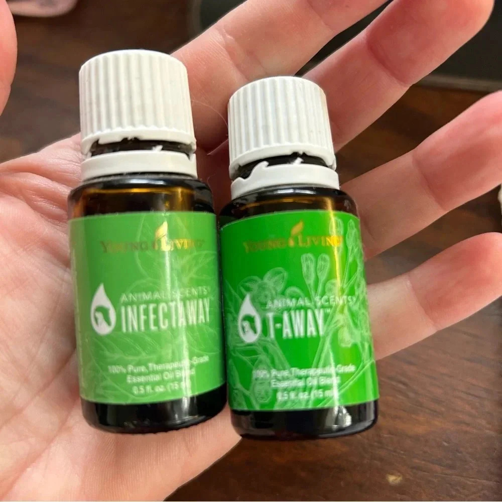 Young Living Animal Scents T Away and Infect Away Essential Oils 15 ml